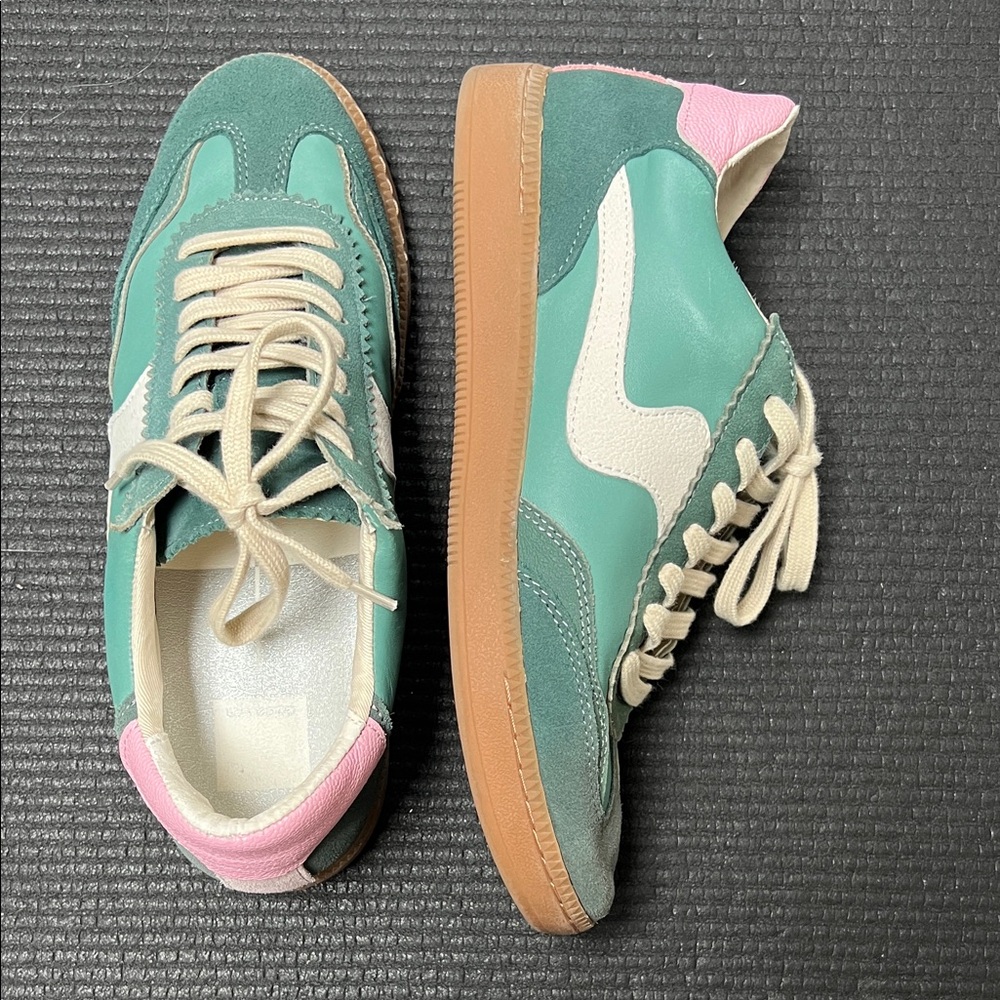 Dolce Vita Green and Pink Sneakers